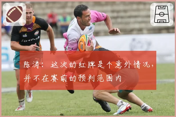 陈涛:这次的红牌是个意外情况,并不在赛前的预判范围内